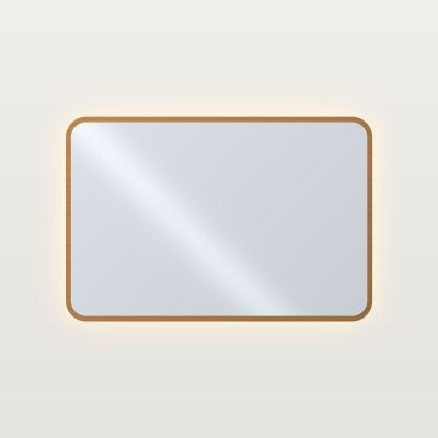 MT FRAME Огледало с LED подсветка и рамка 120 x 80 см, рамка четкан бронз