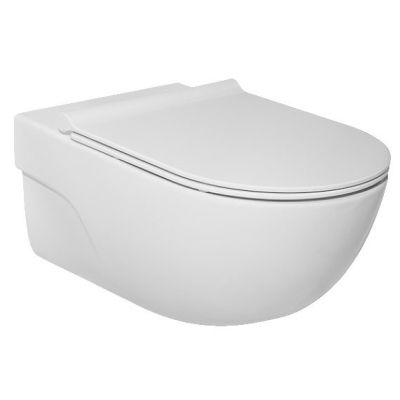 Roca MERIDIAN Окачена тоалетна чиния, Rimless 36 x 56 см, бял гланц
