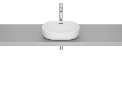 Roca MERIDIAN Умивалник върху плот Fineceramic® 46 x 36,5 см, бял мат