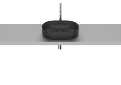 Roca MERIDIAN Умивалник върху плот Fineceramic® 46 x 36,5 см, черен мат