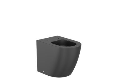 Roca MERIDIAN Стояща тоалетна чиния, двойно оттичане, долепена до стената, Rimless, Vortex 36 x 54 см, черен мат