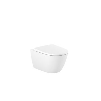 Roca ONA Окачена тоалетна чиния, Rimless, Vortex 36 x 53 см, бял Supraglaze