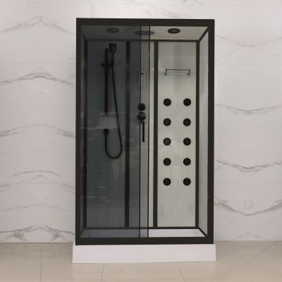 Хидромасажна душ кабина ВИЛИЯ 120x80 см, черен профил, ICSH 8536