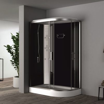 Хидромасажна душ кабина ЛИНДА 120x80 см, лява, ICSH 8115L NEW