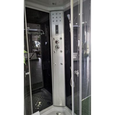 Хидромасажна душ кабина ЧАР 90x90 см, черен гръб, ICSH 888LT NEW