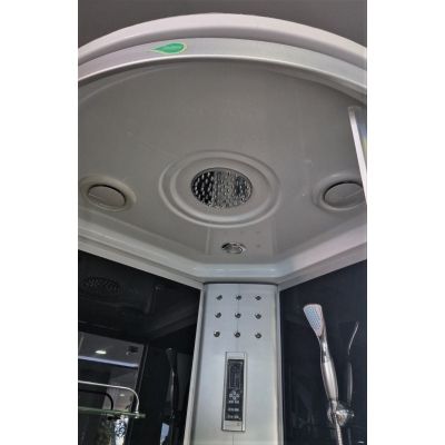 Хидромасажна душ кабина ЧАР 90x90 см, черен гръб, ICSH 888LT NEW