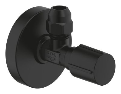 Ъглов вентил, 1/2", черен мат 22074KF0