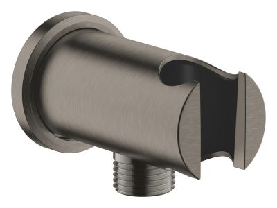 Rainshower Стенно коляно 1/2" с държач за душ, графит мат
