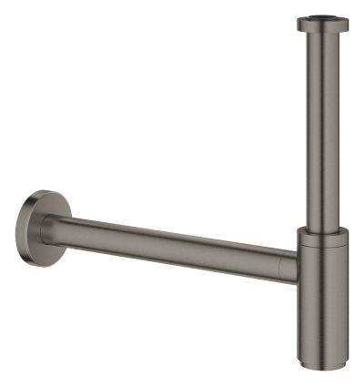 Сифон 1 1/4", графит мат