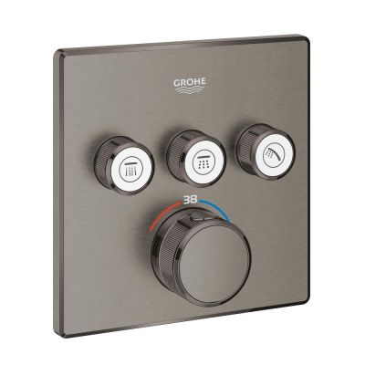 Grohtherm SmartControl Термостат за вграждане с 3 извода, графит мат 29126AL0